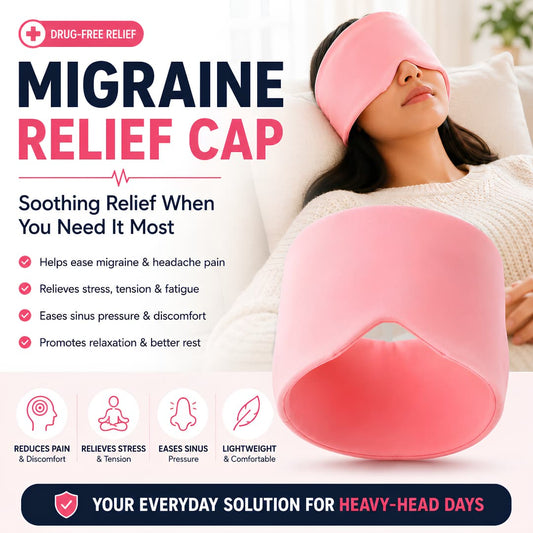 Migraine Relief Cap – Hot & Cold Therapy for Headache & Stress Relief